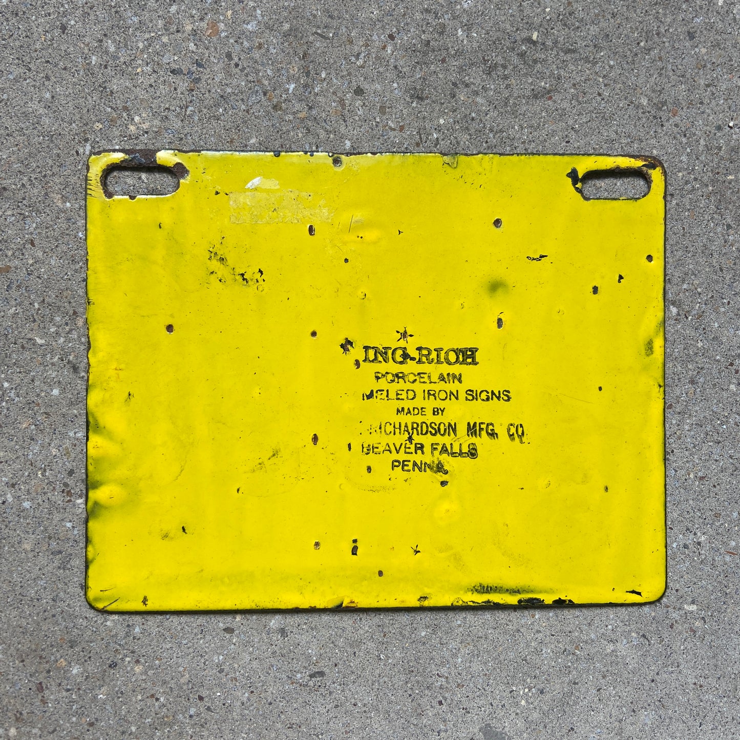 1908 Pennsylvania Porcelain License Plate | Vintage Automotive History 5765
