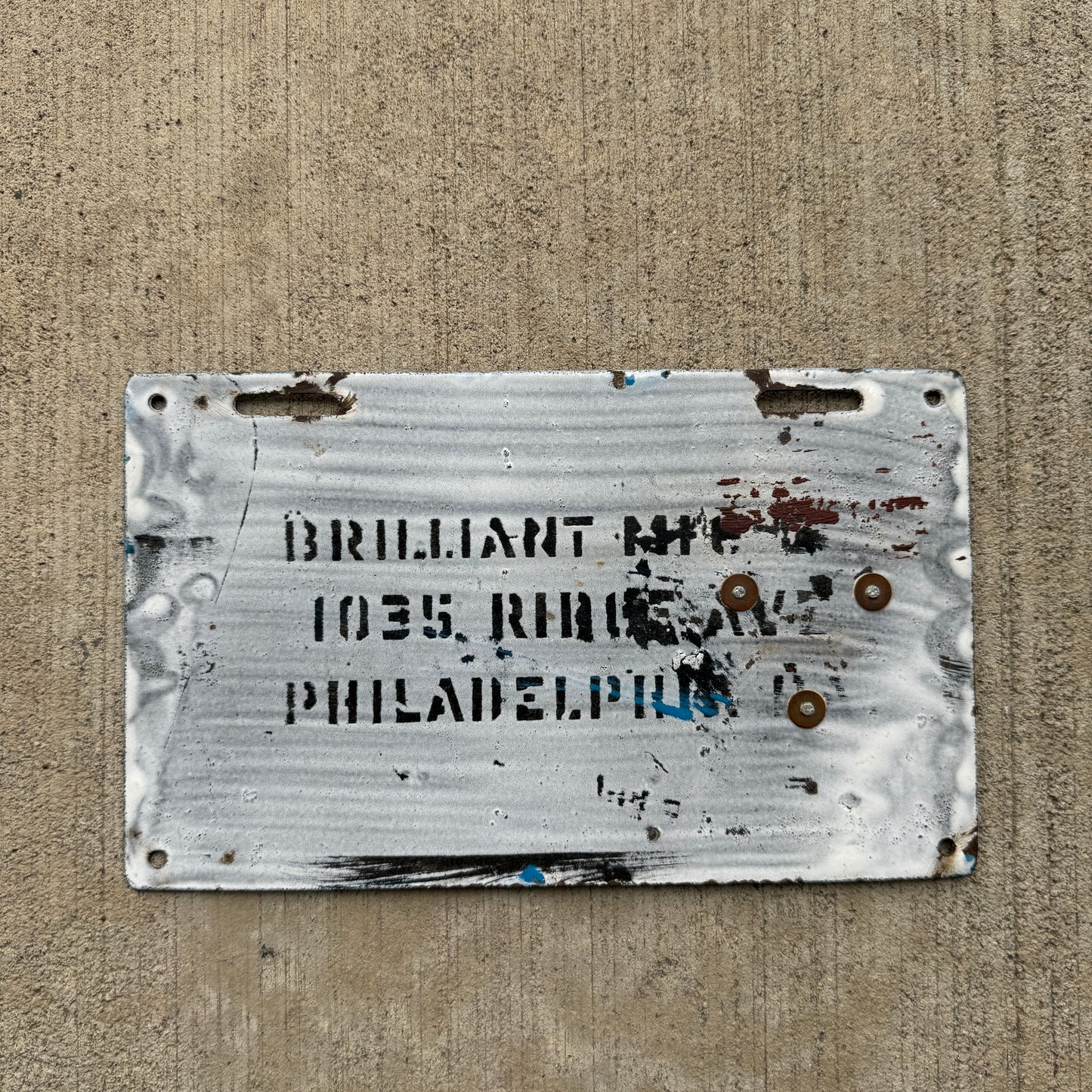 1915 Pennsylvania Porcelain License Plate | PENNA Low Number 787