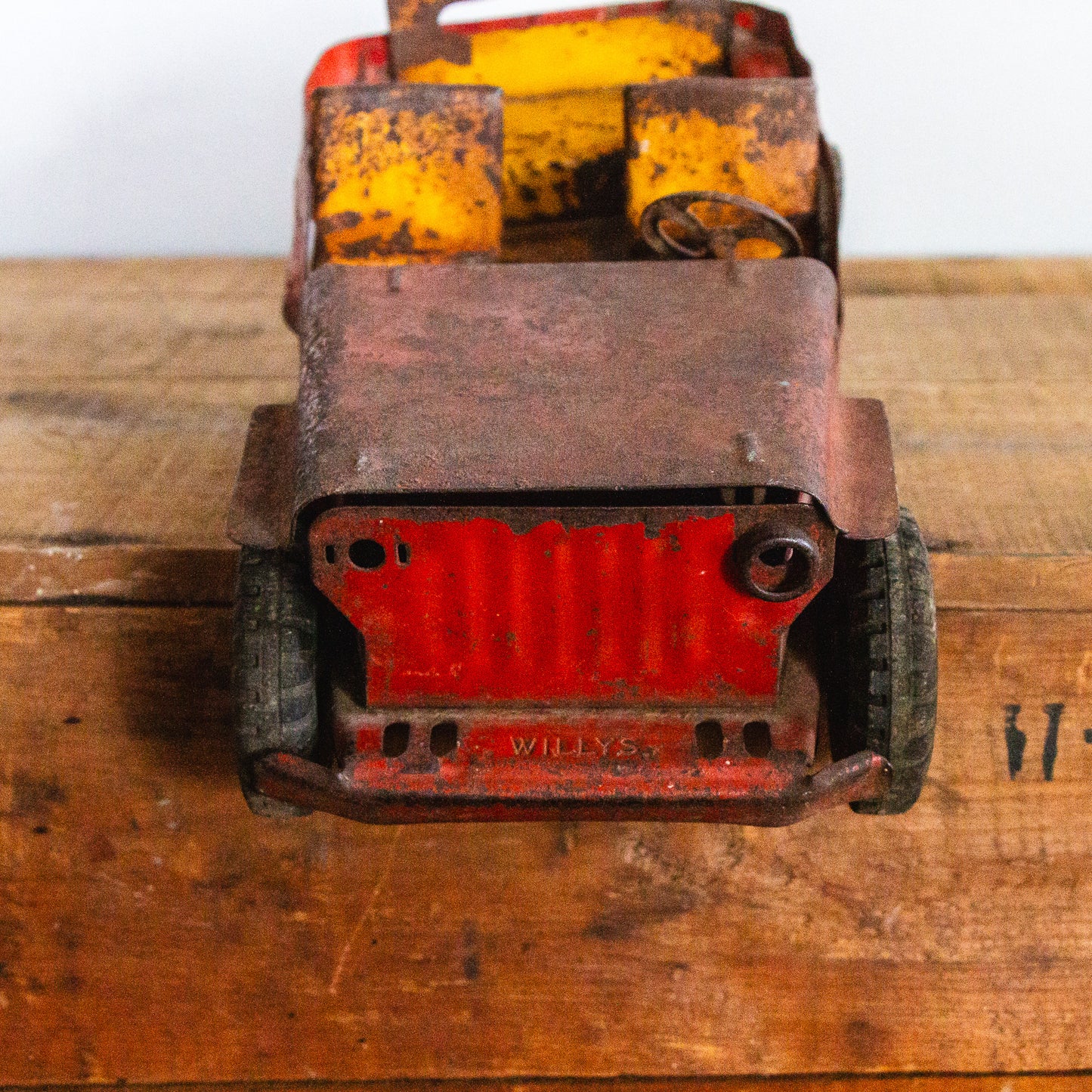 1950 Era Marx Lumar Willys Jeep | Vintage Pressed Steel Toy