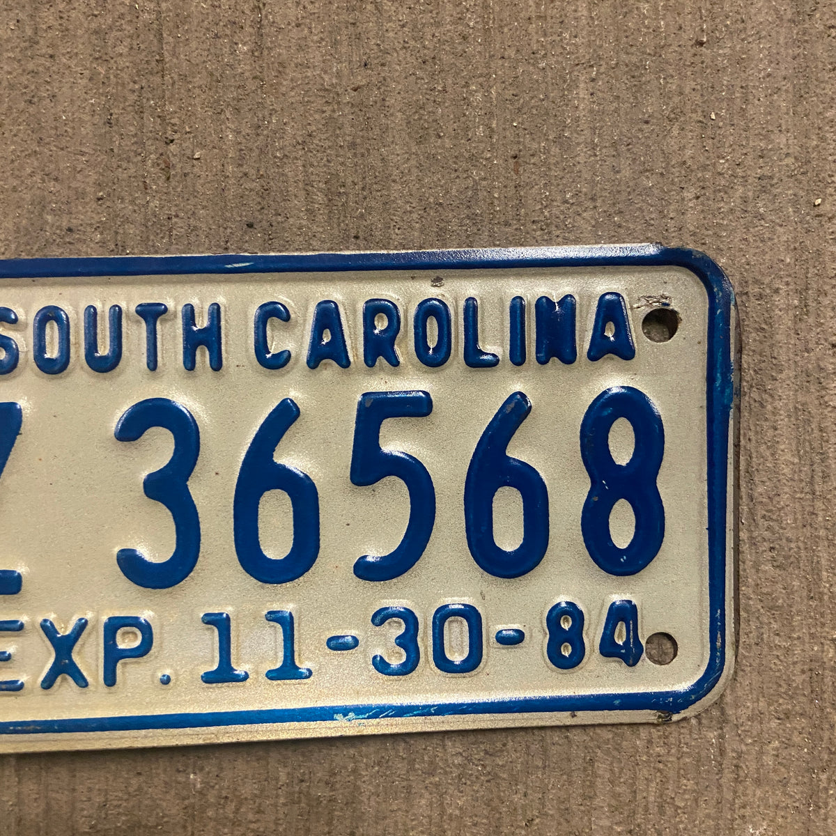 1984 South Carolina Motorcycle License Plate Vintage Wall Decor Eagle