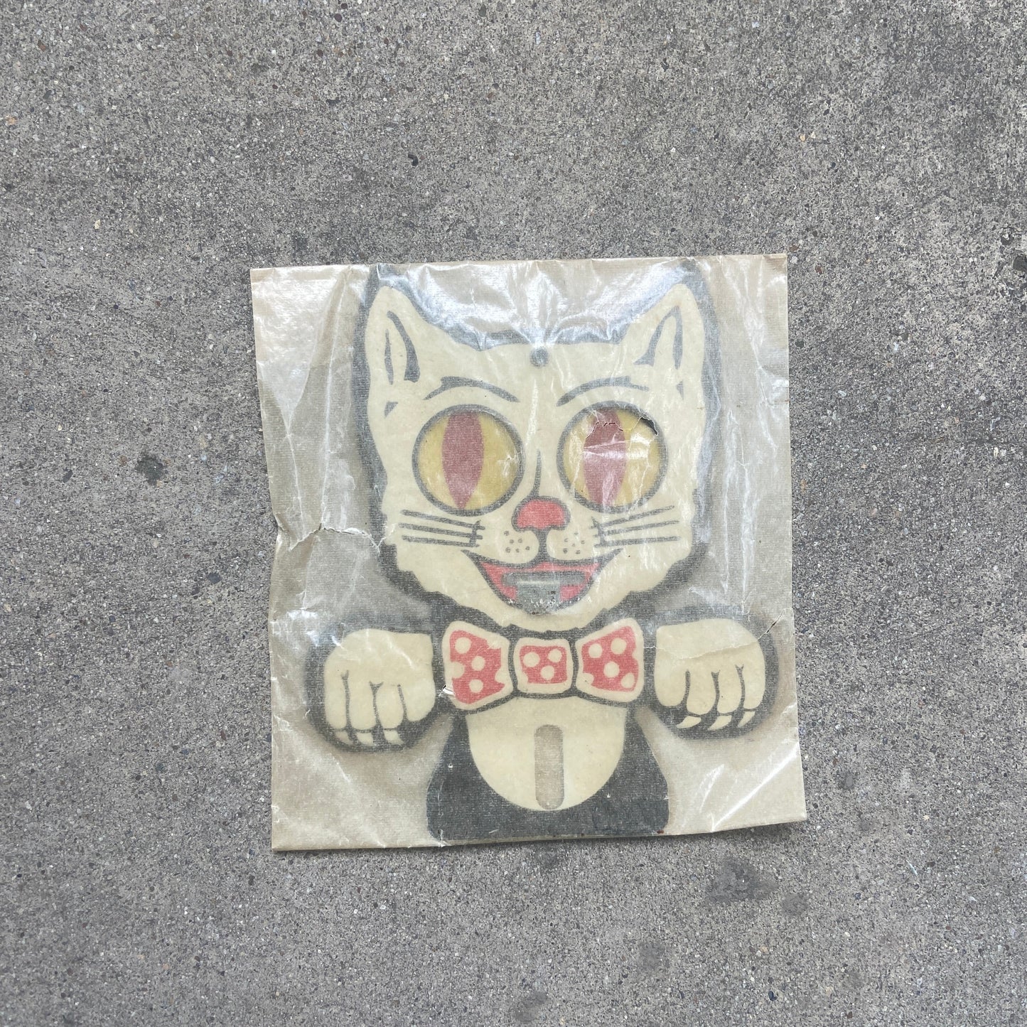 1960s Felix the Cat License Plate Topper with Moving Eyes