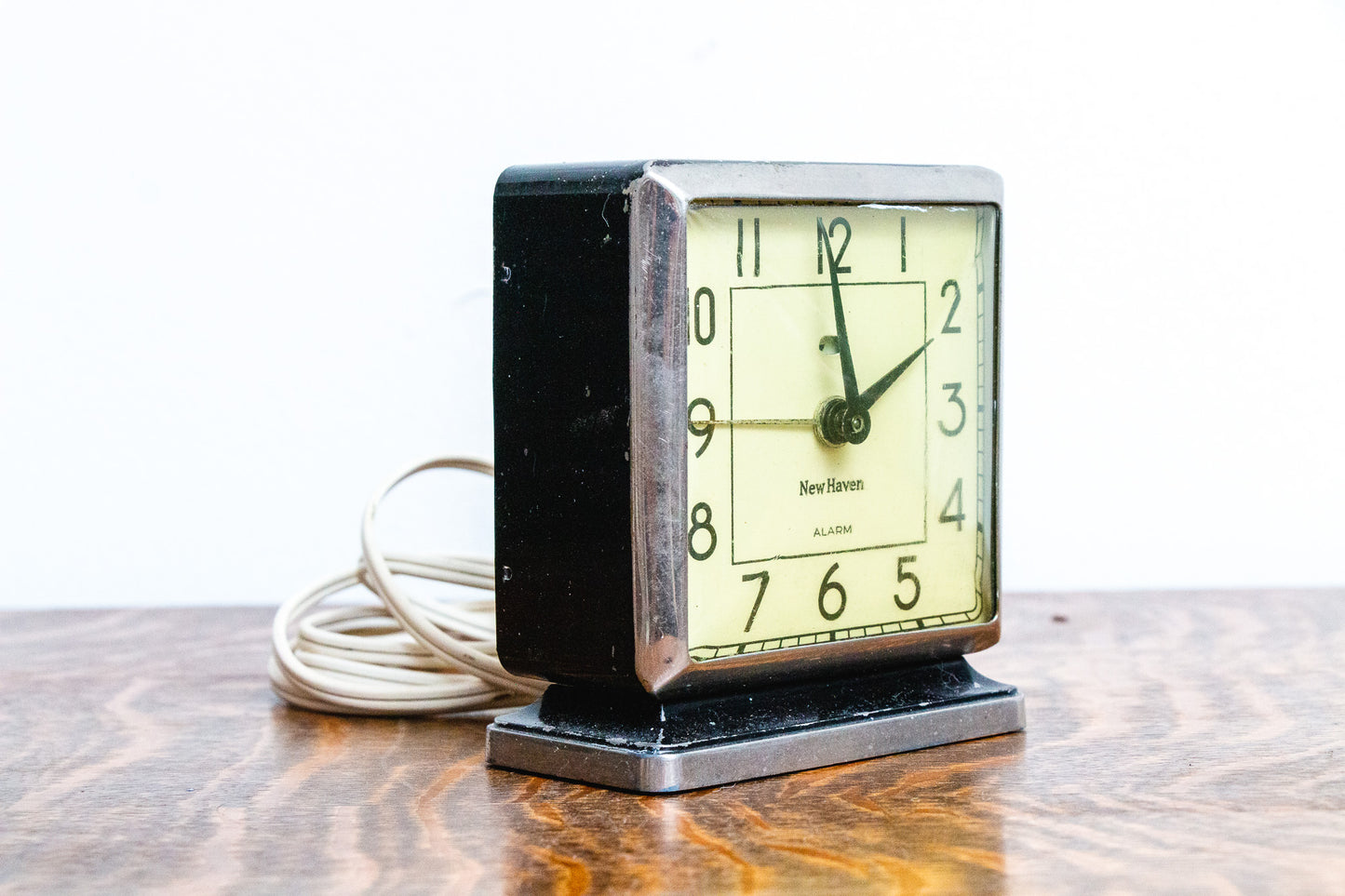 New Haven Alarm Clock Vintage Square Nightstand Decor