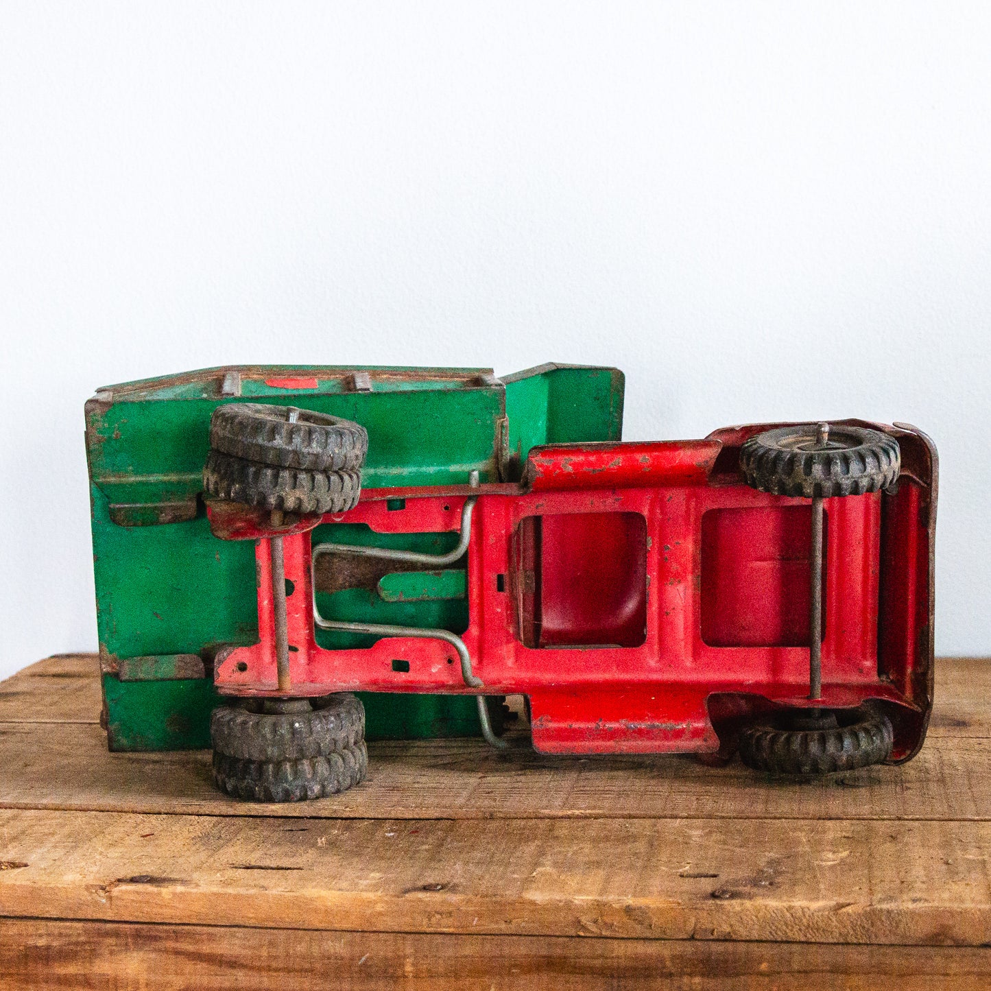 Tonka Toys Red Truck #775 | Vintage 1950s Toy Road Builder Truck