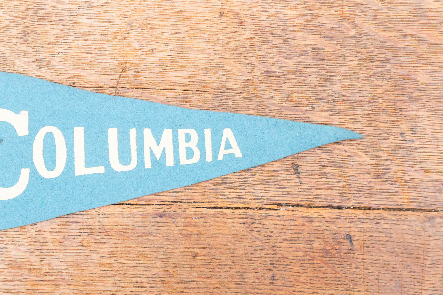 Columbia University Mini Blue Felt Pennant Vintage Dorm Decor
