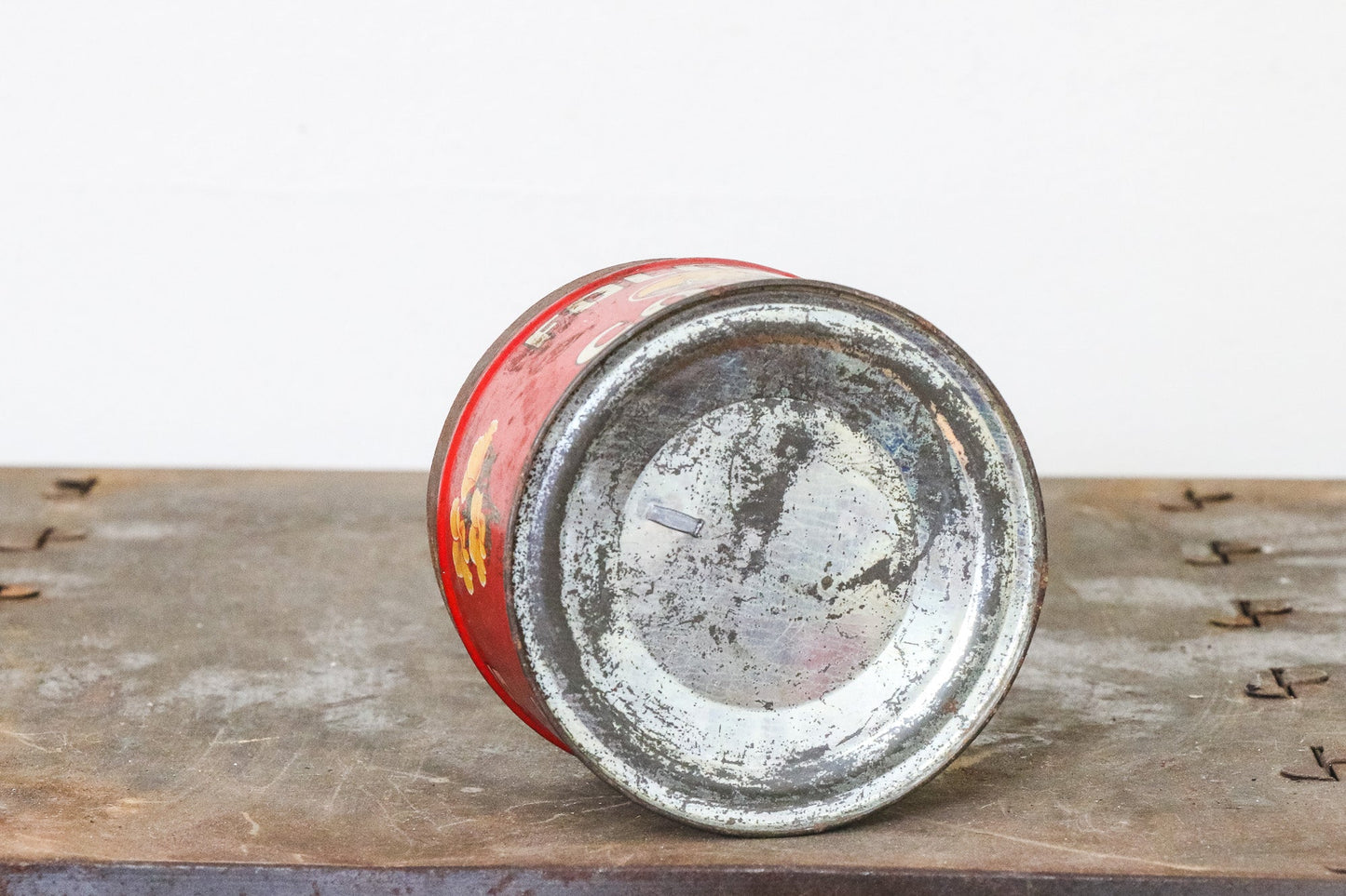 Folger's Coffee Tin Small Vintage Red Mid-Century Advertising Tin - Eagle's Eye Finds