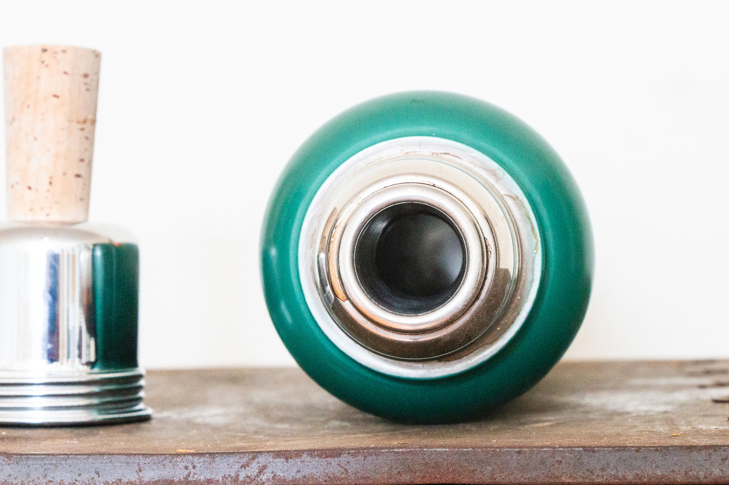 Green Stanley Thermos Vintage 1956 Super Vac A945 Mid-Century Decor