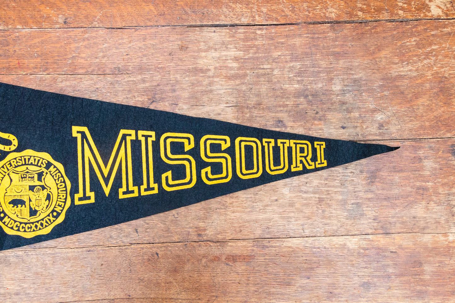 University of Missouri Mizzou Tigers Felt Pennant Vintage Wall Decor - Eagle's Eye Finds