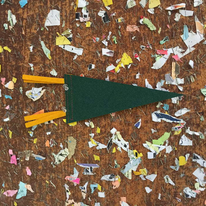 Luray Caverns Virginia Green Felt Hiking Pennant - Eagle's Eye Finds