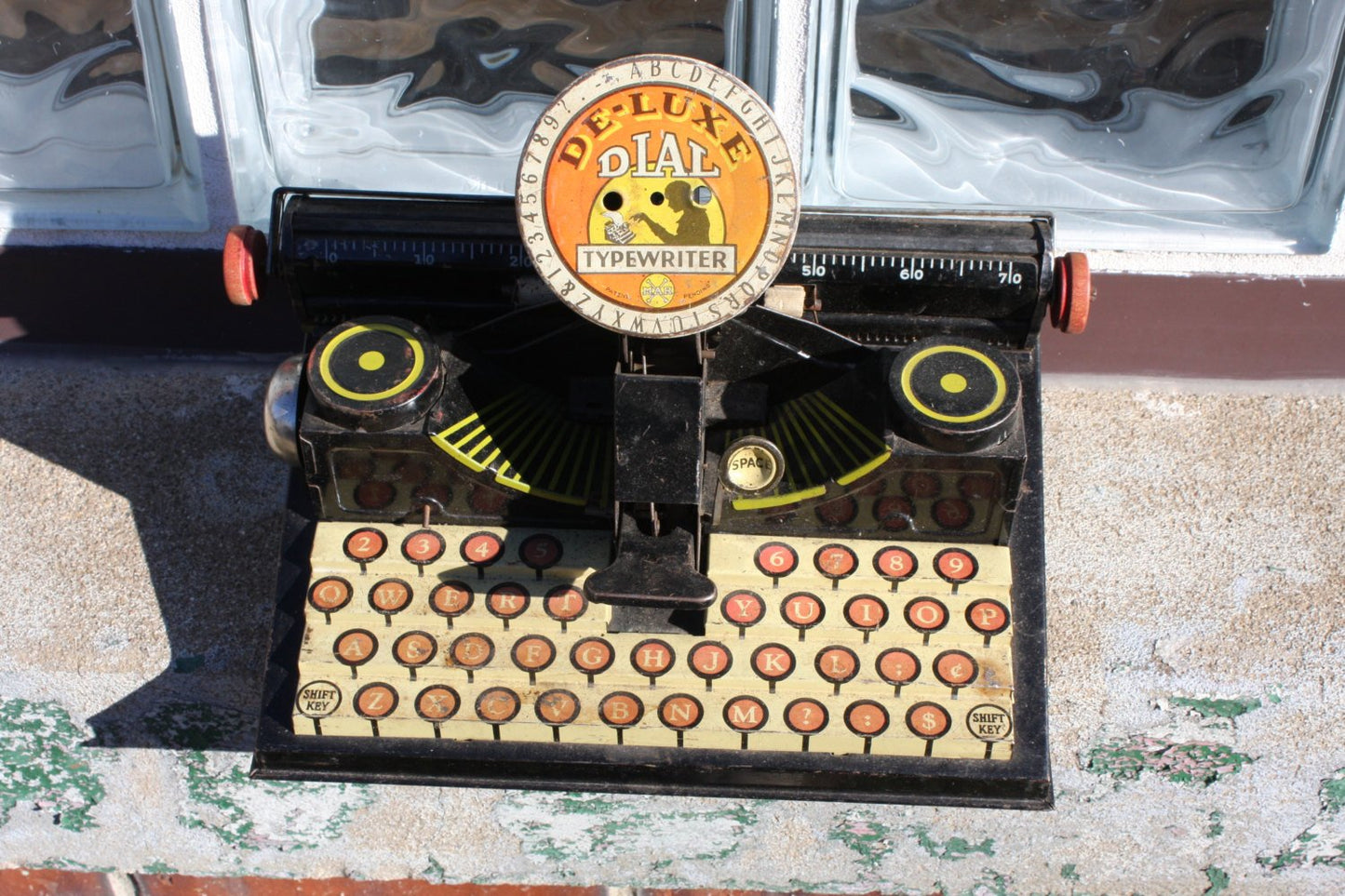 Delux Dial Typewriter Toy MARX Tin Toy - Eagle's Eye Finds