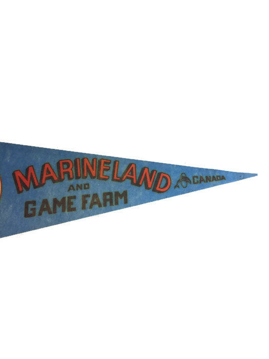 MarineLand and Game Farm Canada Felt Pennant - Eagle's Eye Finds