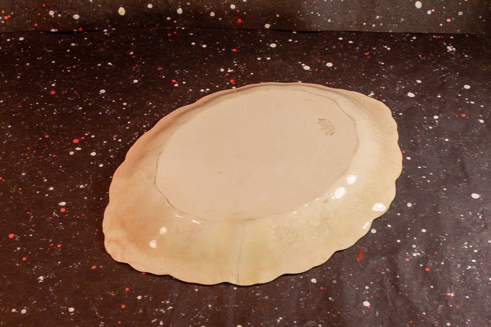 Rose Serving Platter Vintage East Palestine Pottery Company DeSoto China - Eagle's Eye Finds