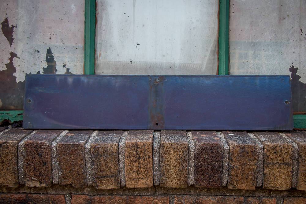 Woodcrest Lane Blue Enamel Street Sign Vintage Porcelain Wall Decor - Eagle's Eye Finds