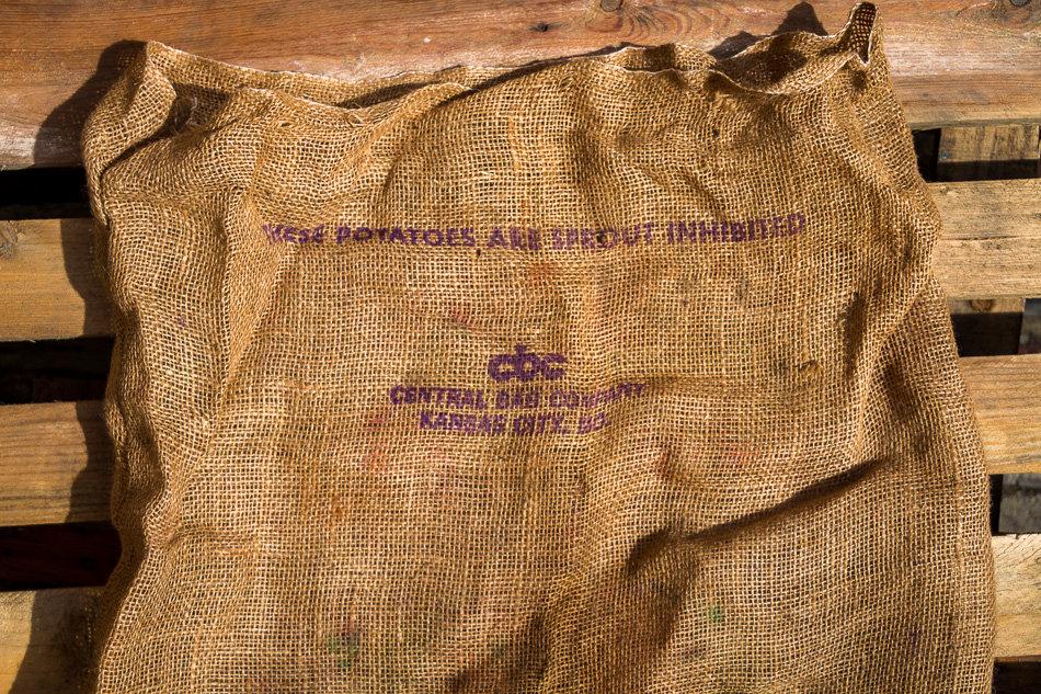 Crystal Champ Potato Sack Vintage Burlap Bag - Eagle's Eye Finds