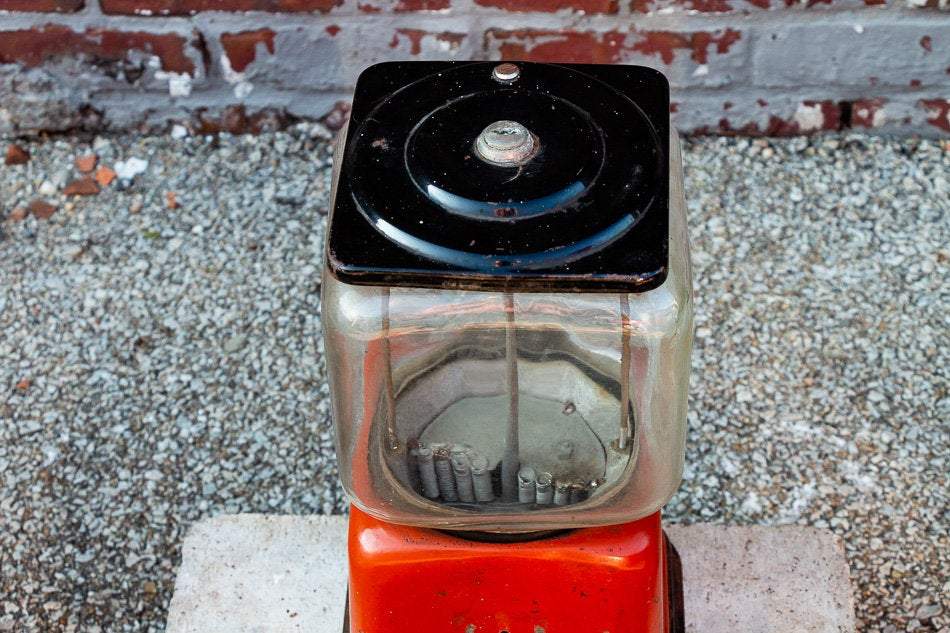 Victor V 1 Cent Topper Deluxe Decal Gumball Vending Machine Vintage Decor - Eagle's Eye Finds