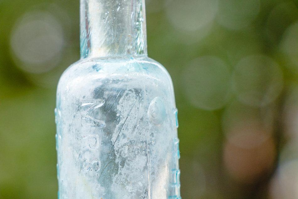 Mrs. Winslow's Soothing Syrup Bottle Vintage Aqua Baby Medicine Bottle - Eagle's Eye Finds