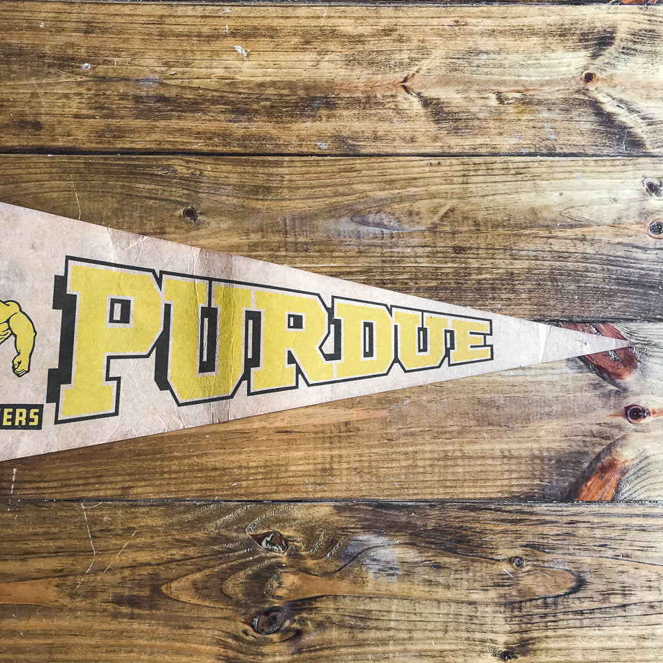 Purdue University Boilermakers Felt Pennant Vintage Wall Decor - Eagle's Eye Finds