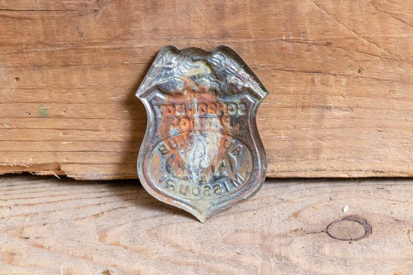 AAA Auto Club of Missouri Schoolboy Patrol Badge Vintage School Pin - Eagle's Eye Finds