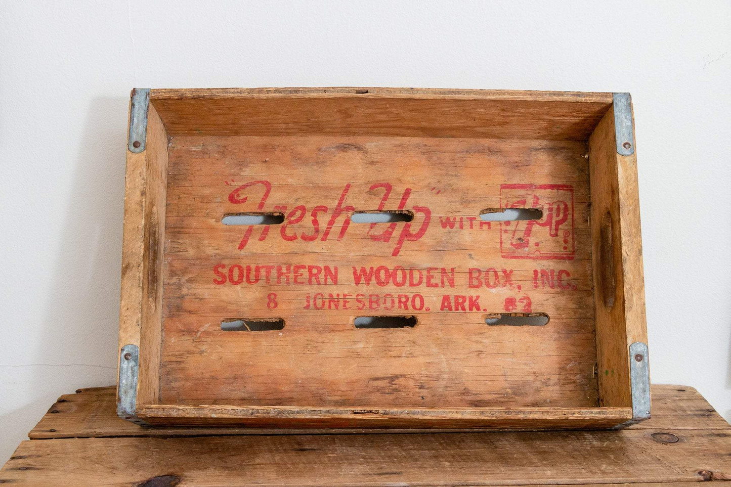 7up Cola Soda Crate Vintage Wood Pop Box - Eagle's Eye Finds