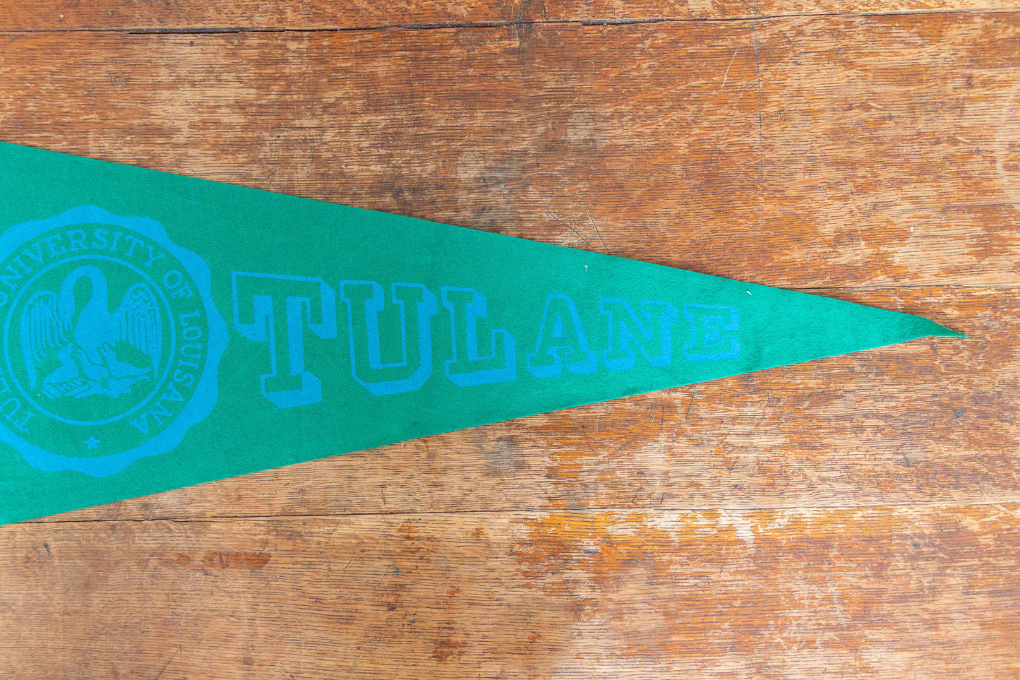 Tulane University Felt Pennant Vintage College Wall Decor - Eagle's Eye Finds