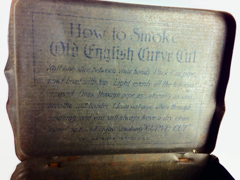 Antique Red Tobacco Tin - Old English Made by the American Tobacco Company - Eagle's Eye Finds