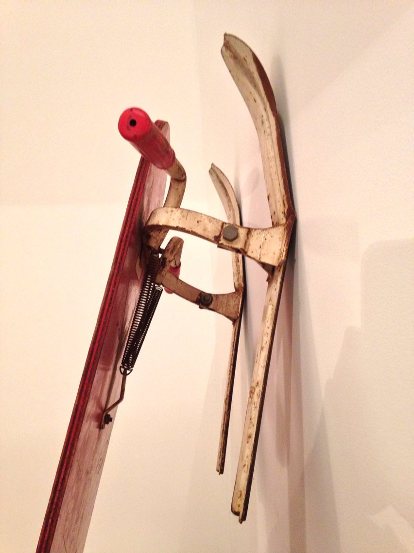 Atomic Era Space Rocket Vintage Sled with Orbit Control by Viking Division - Eagle's Eye Finds