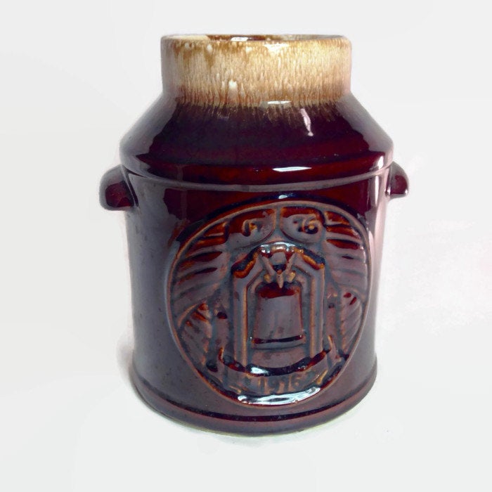 McCoy Bicentennial Cookie Jar Vintage Large Ceramics - Eagle's Eye Finds
