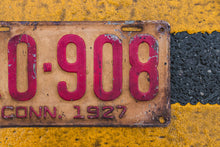 Load image into Gallery viewer, 1927 Connecticut Truck License Plate Vintage Wall Decor 10-908
