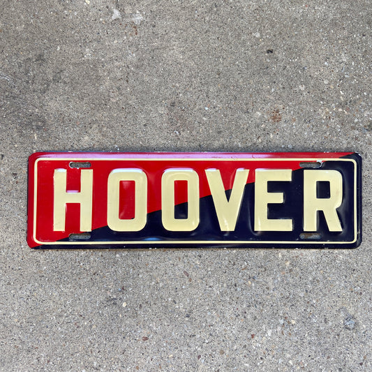 1929 1933 Hoover President License Plate Topper US Politics