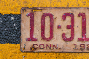1929 Connecticut Truck License Plate Vintage Wall Decor 10-314