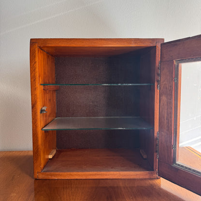 1930 Era Barbershop Antiseptic Sterilizer Storage Cabinet Medical Display Case