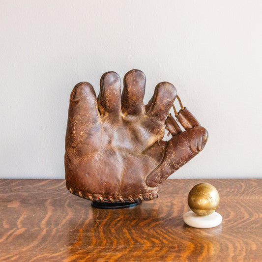 1930's Melvin Ott Baseball Glove Lefty | Vintage Sports Decor