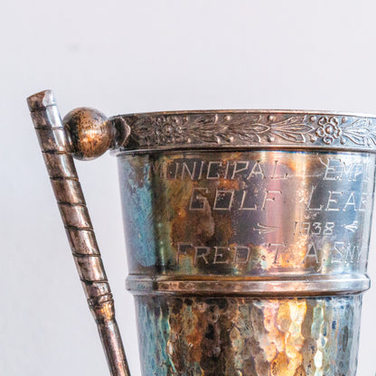 1938 Golf League Trophy Vintage Sports Shelf Decor