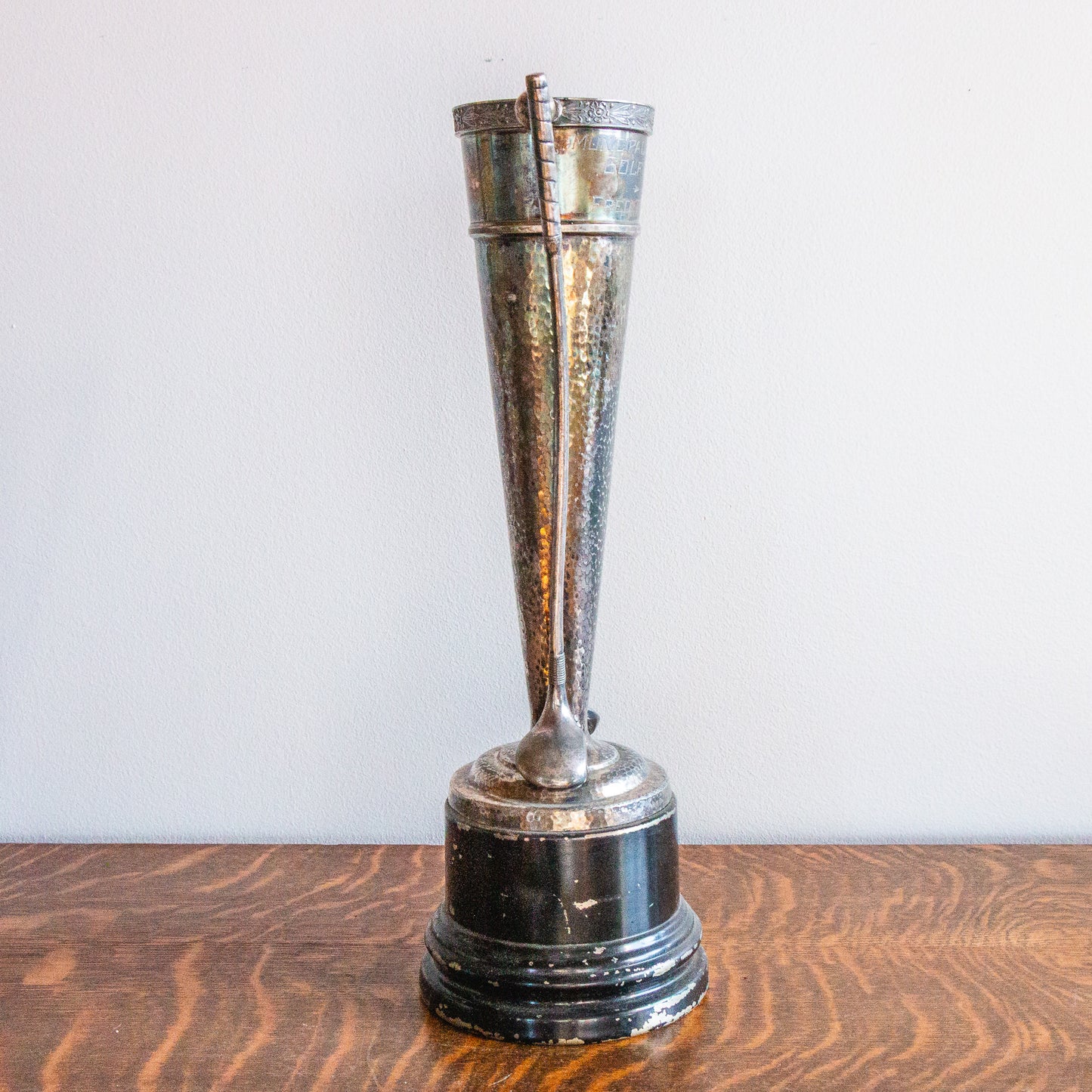 1938 Golf League Trophy Vintage Sports Shelf Decor