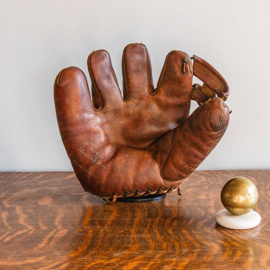 1940's Bill Doak Model H Baseball Glove Lefty | Vintage Sports Decor