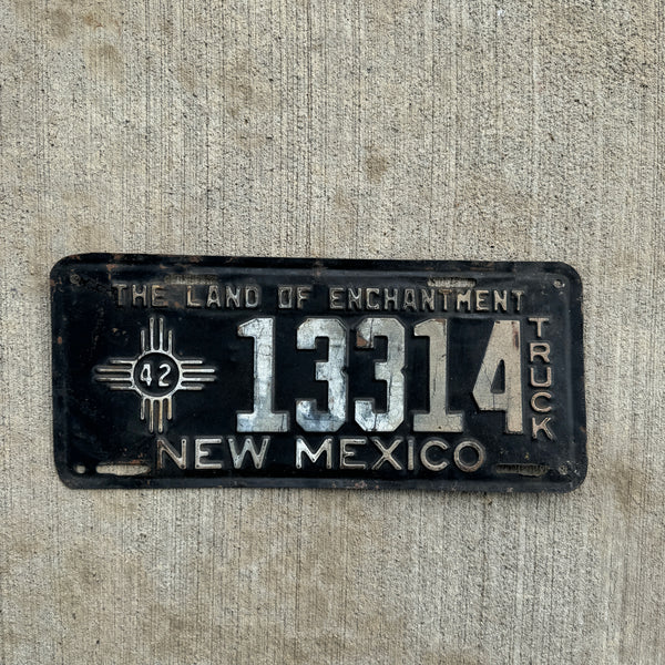 額縁ニューメキシコ 1942NewMexicoTruckLicensePlate