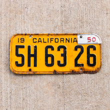 Load image into Gallery viewer, 1947 California License Plate Vintage Garage Wall Decor with 1950 Tab
