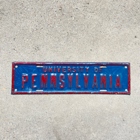 1950s University of Pennsylvania License Plate Topper UPenn Penn Philadelphia
