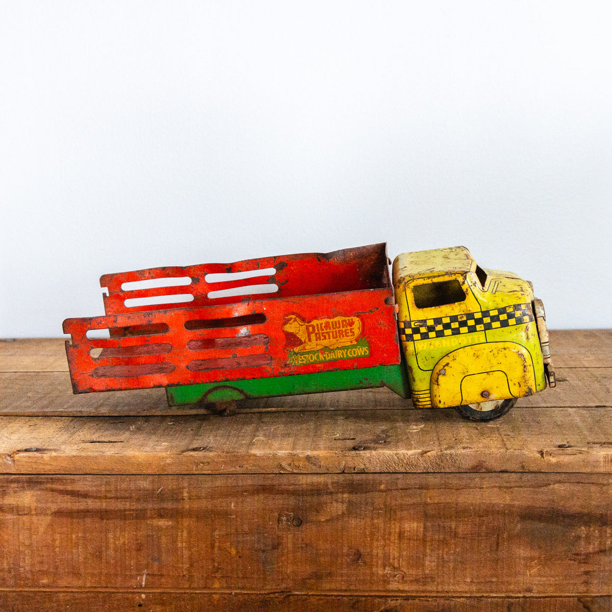 1950s Wyandotte Pressed Steel Stake Truck Pickway Pastures Dairy