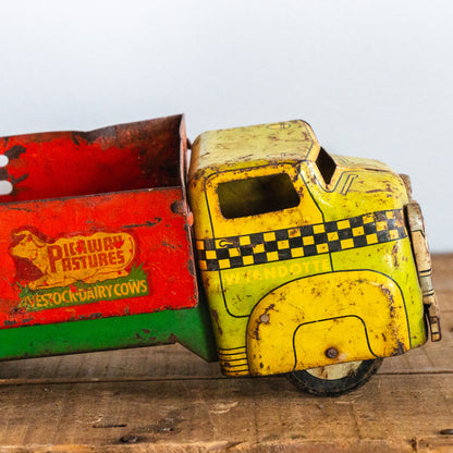1950s Wyandotte Pressed Steel Stake Truck Pickway Pastures Dairy