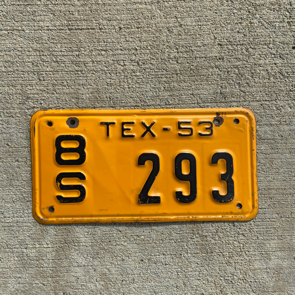 1953TexasMotorcycleLicensePlat