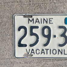 Load image into Gallery viewer, 1950 Maine License Plate Vintage White and Black Wall Decor
