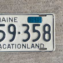 Load image into Gallery viewer, 1950 Maine License Plate Vintage White and Black Wall Decor
