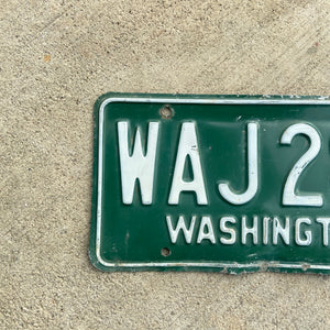 1958 Washington License Plate WAJ 282 YOM DMV Clear 1959