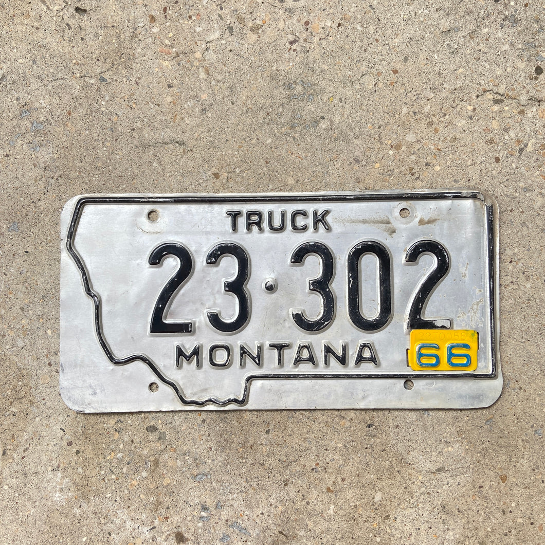 1963 1966 Montana Truck License Plate Vintage Wall Decor 23 302