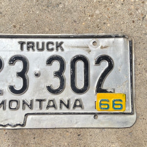 1963 1966 Montana Truck License Plate Vintage Wall Decor 23 302