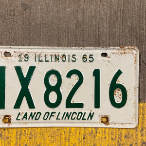 1965 Illinois License Plate Vintage Garage Decor HX8216