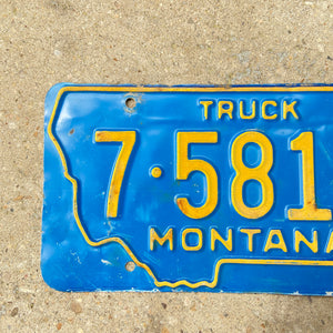 1967 Montana Truck License Plate Vintage Wall Decor 7 5817