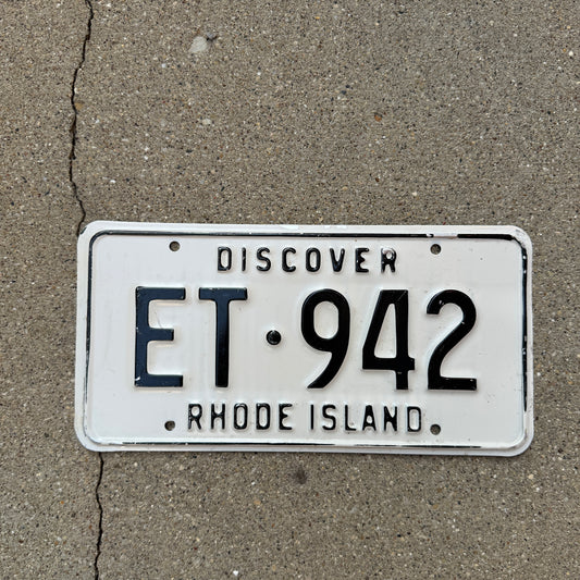 1967 Rhode Island License Plate Vintage Auto Garage Decor