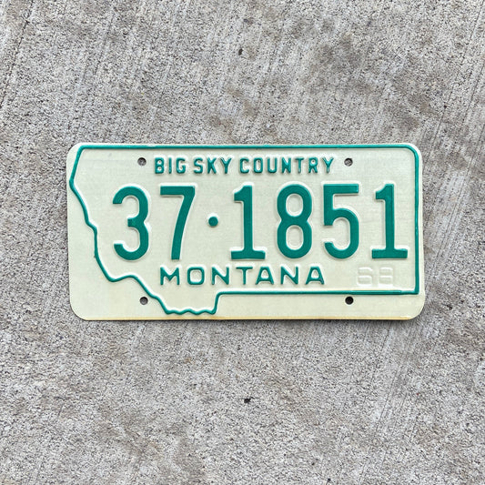 1968 Montana License Plate Vintage Mancave Decor 37 1851