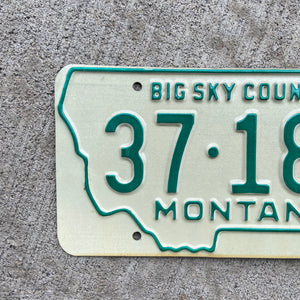 1968 Montana License Plate Vintage Mancave Decor 37 1851